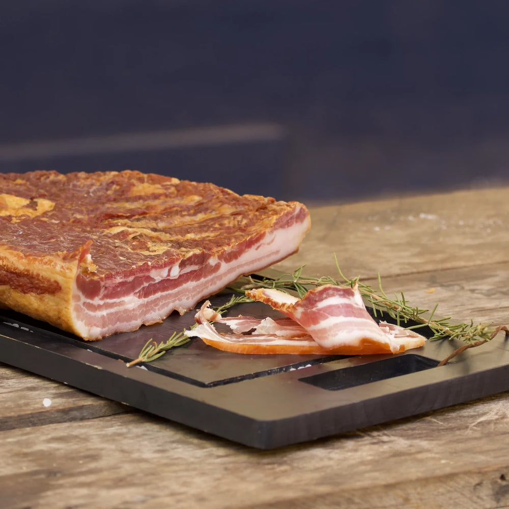 Pancetta madurada y ahumada
